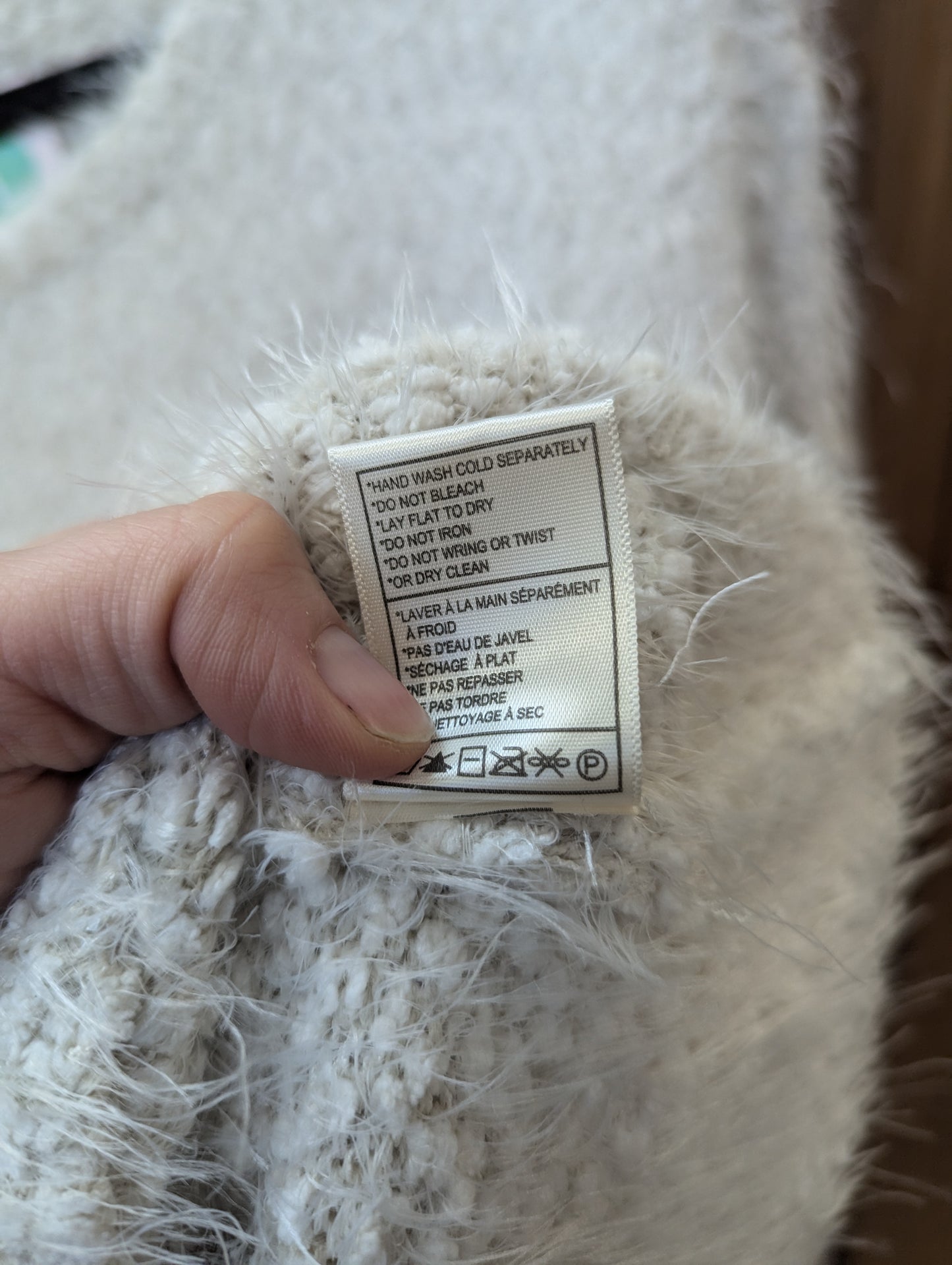 BB Dakota fuzzy white sweater - Scarlett's Riverside Boutique