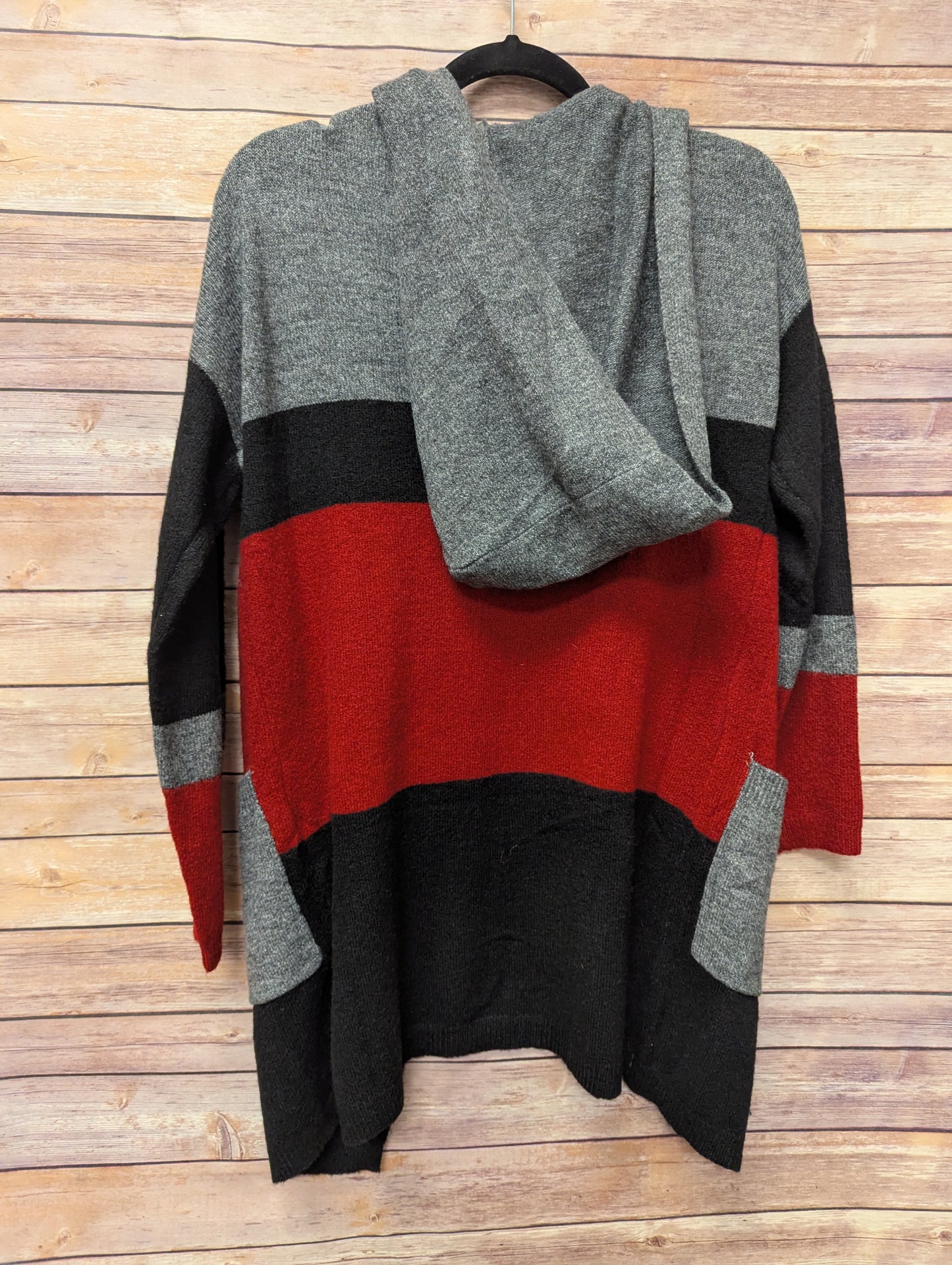 Hooded Knit Cardigan, oversized XS.