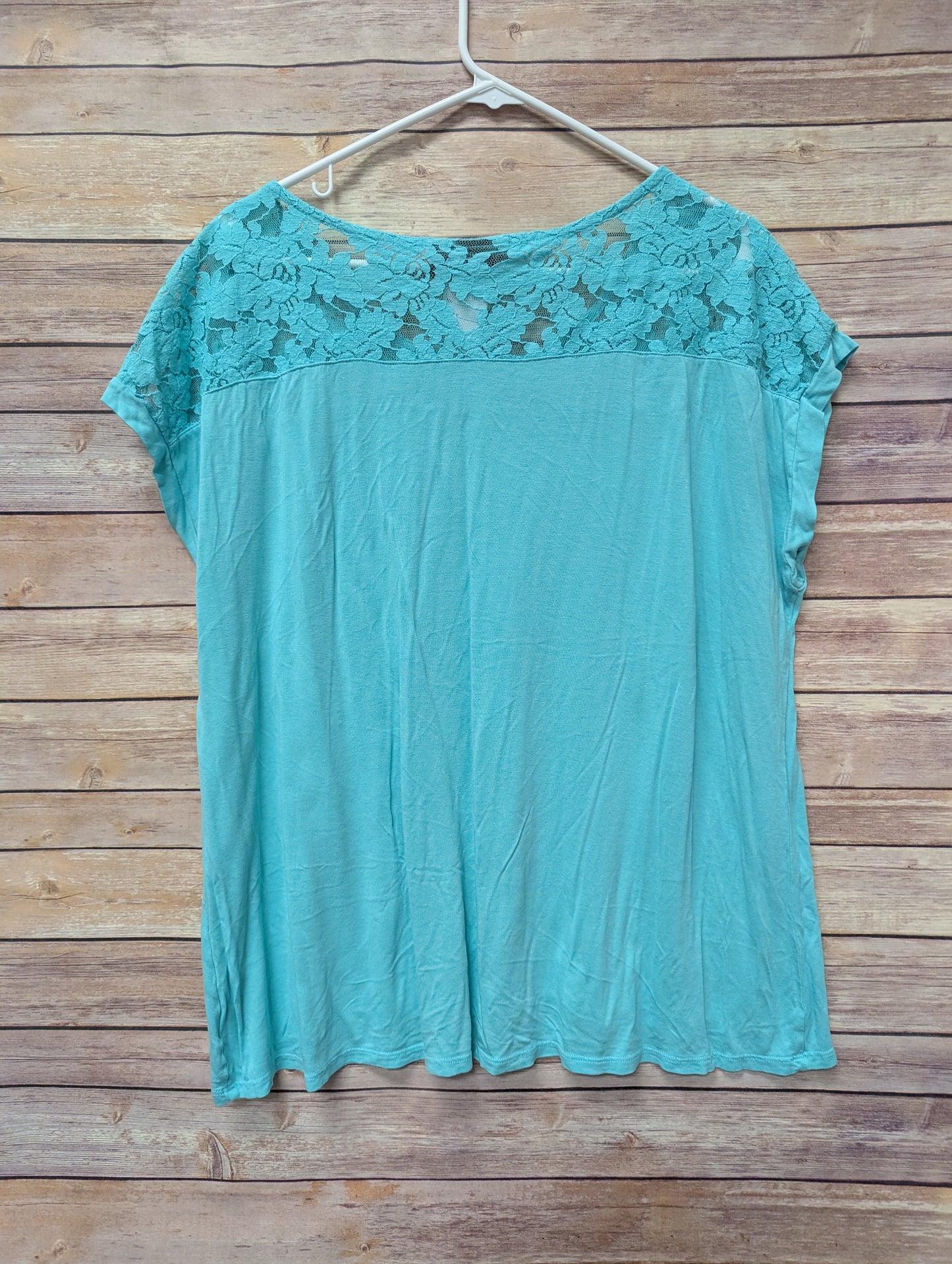 A.N.A 2xl, mint lace tee. #68