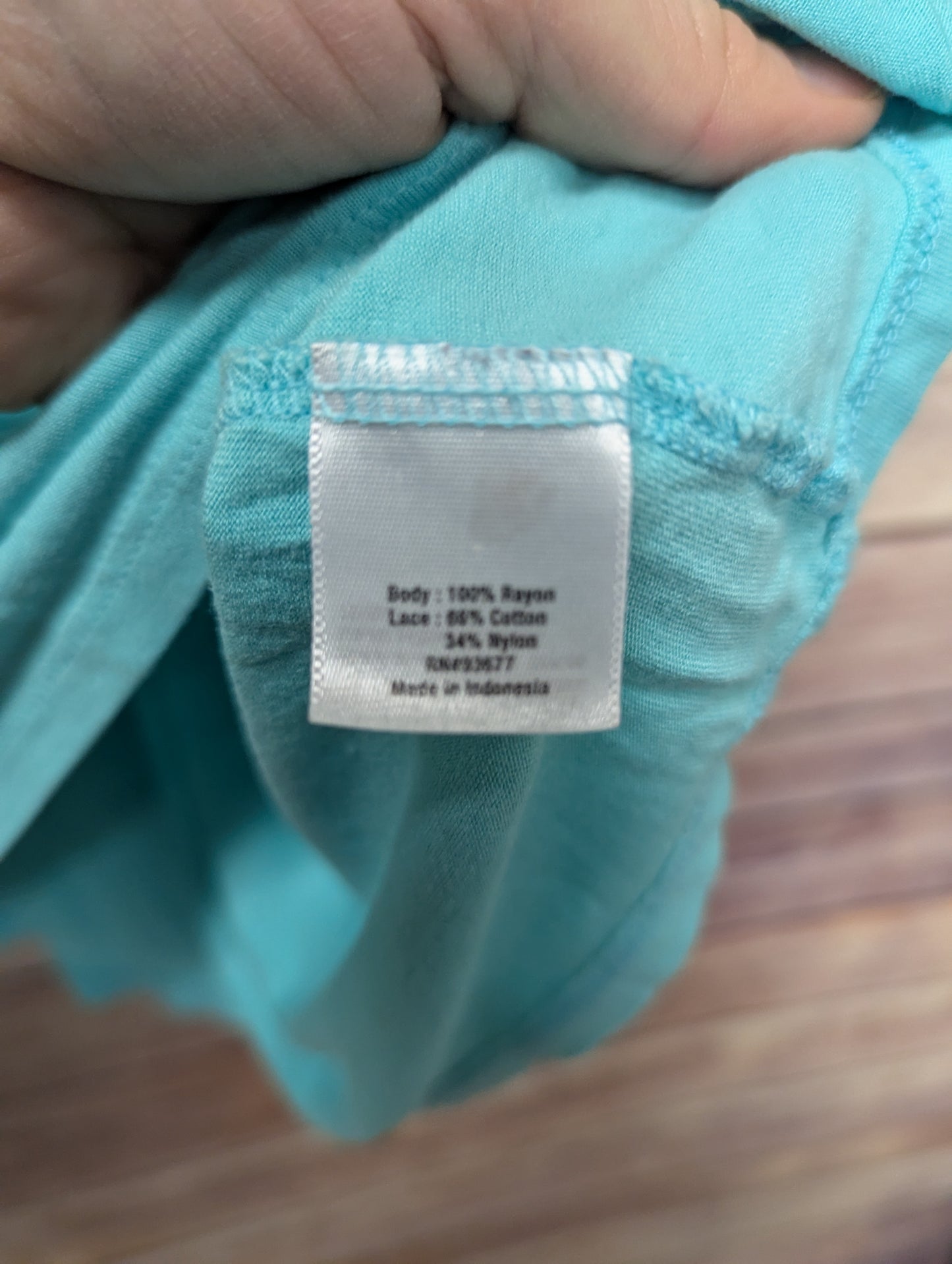 A.N.A 2xl, mint lace tee. #68