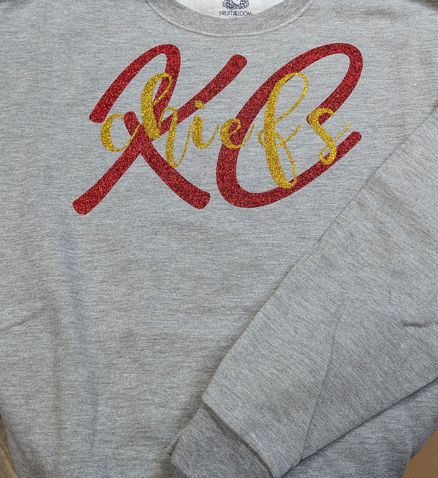 Real glitter KC sweatshirt