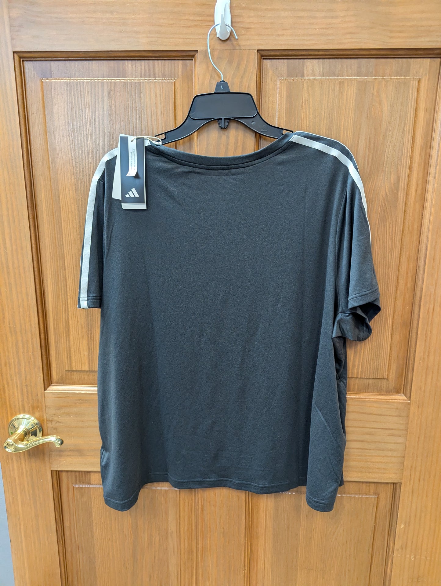 NWTs, 2xl, Adidas Women Aeroready Train Essentials 3-Stripes T-Shirt Black. 97
