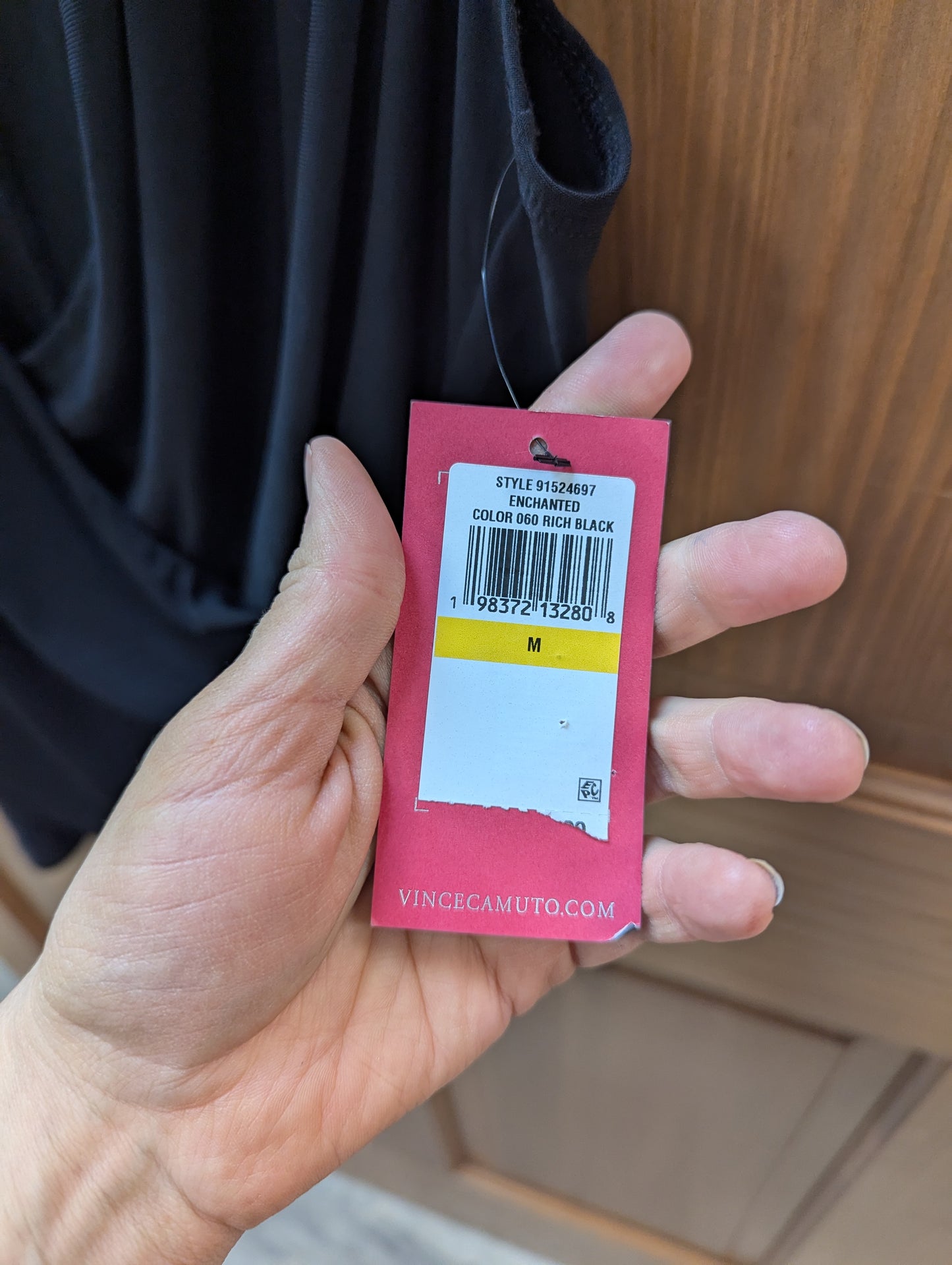 Vince Camuto Drape Front Blouse Top Olive Size M Scooped Neck Casual Elegance. #97