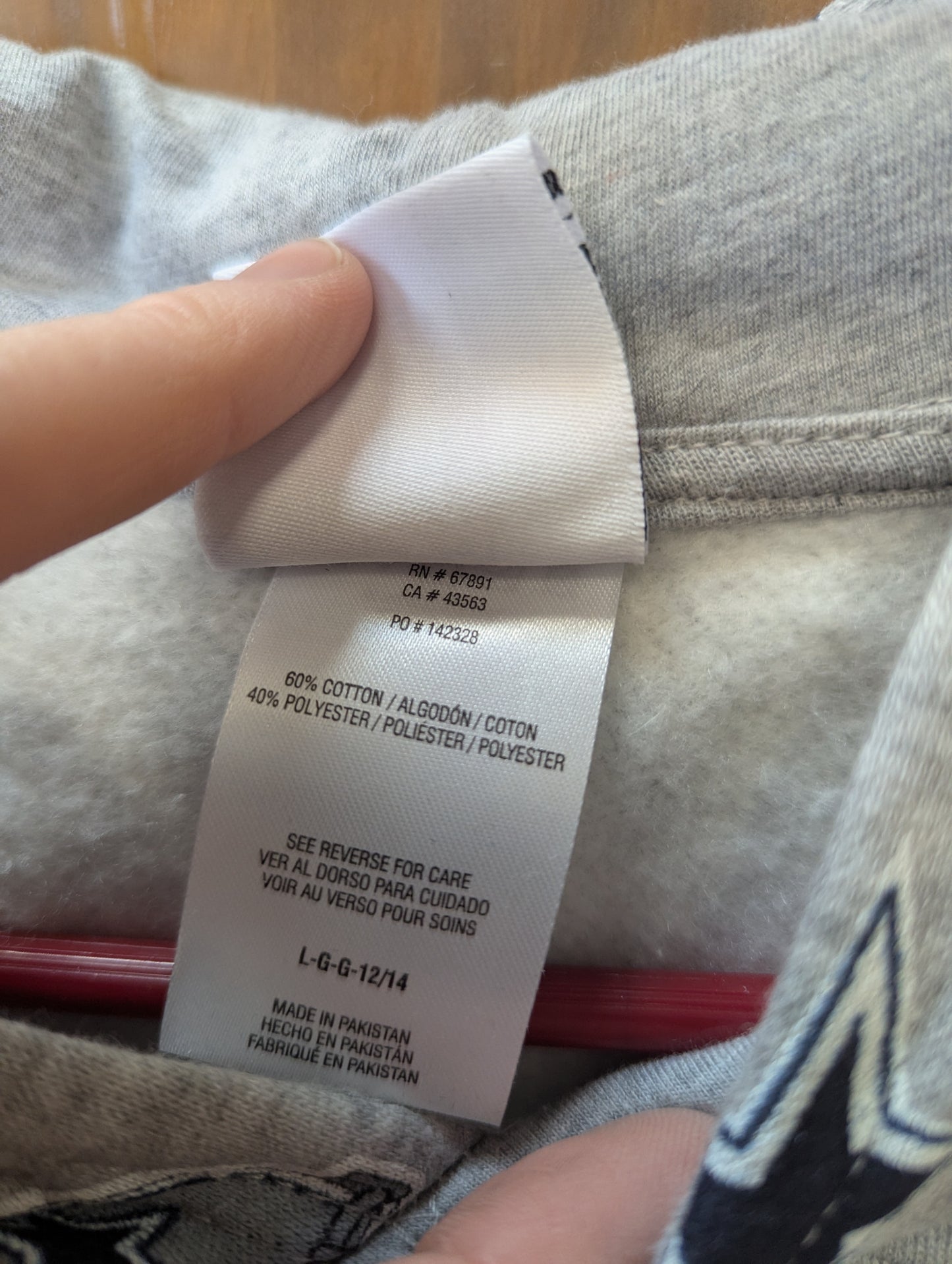 NWTs, Dallas Cowboys $39 NFL Boys Print Logo Hoodie, Size 10/12