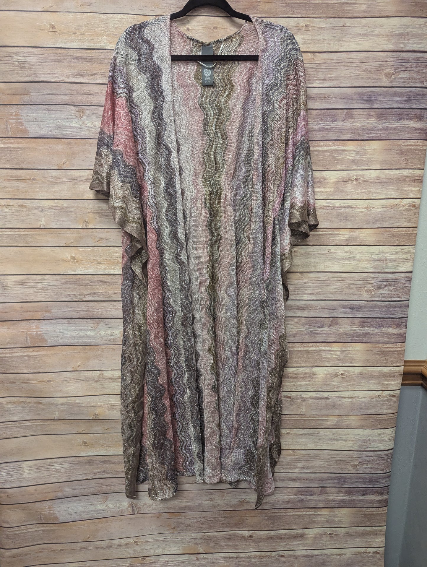 VINCE CAMUTO
Open Front Patterned Duster In Neutral Multi.