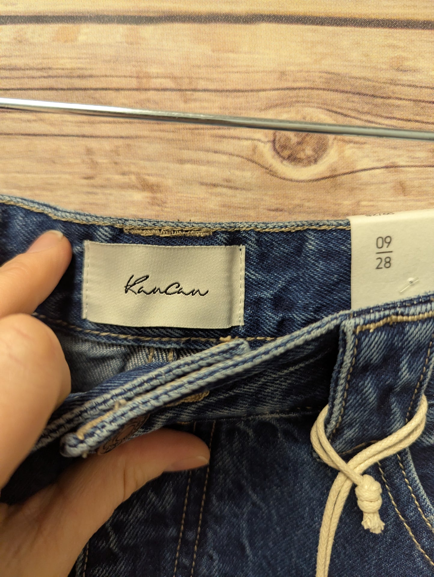 Kancan high waist boyfriend jeans.