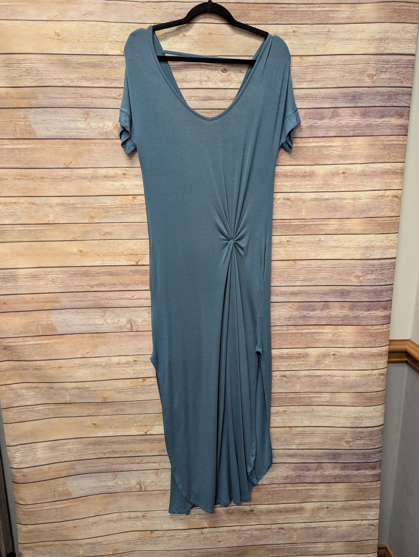 Blue grey maxi dress