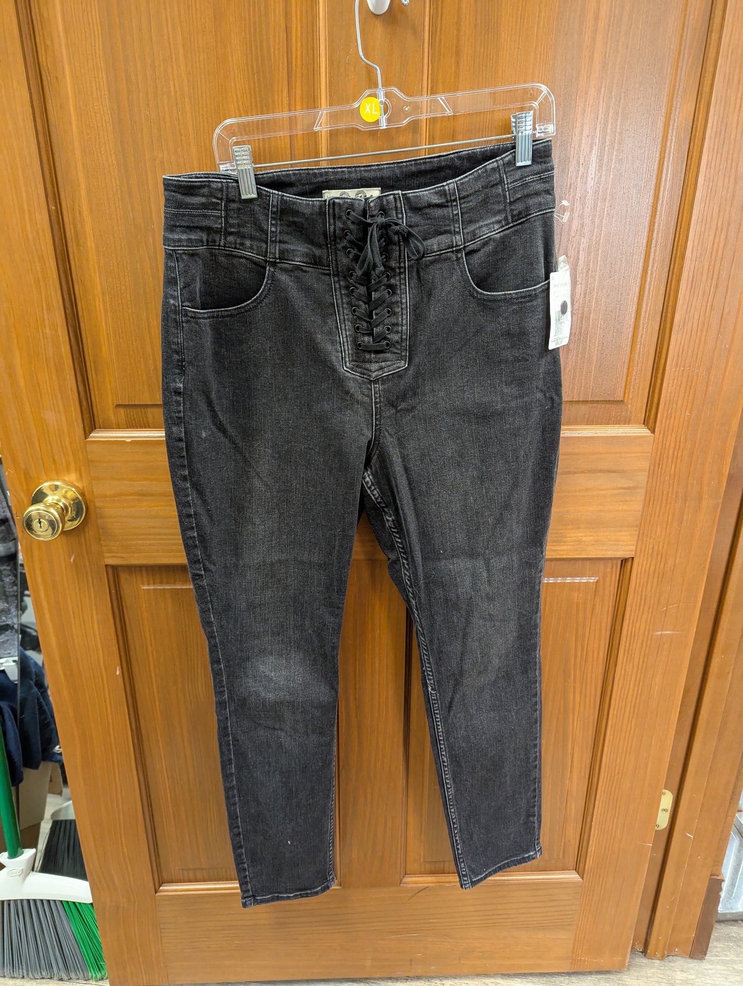 Free people black denim jeans. Size 32.