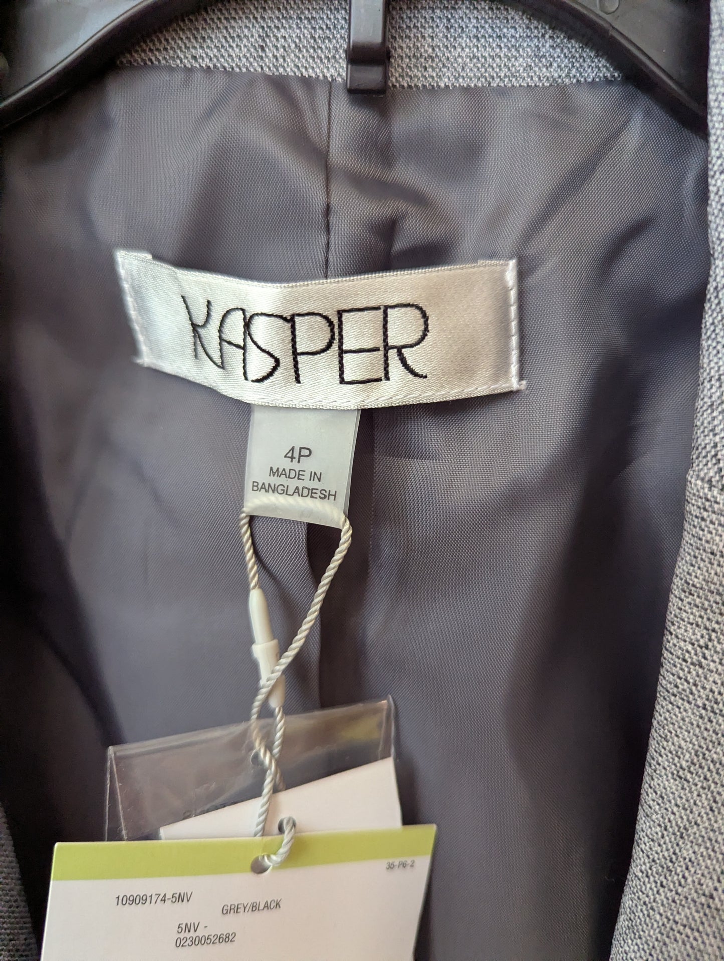 Kasper grey blazer sz 4 #97