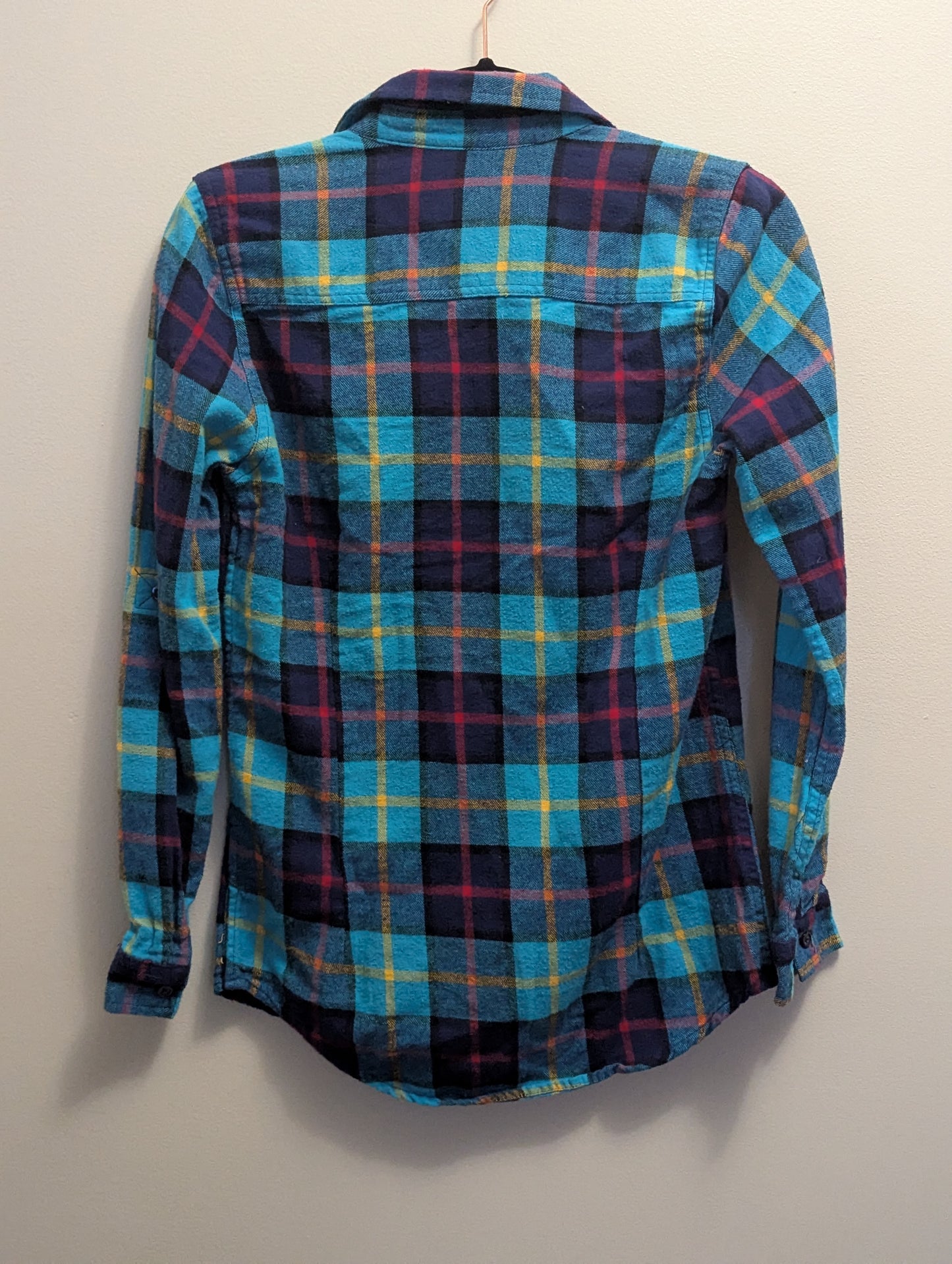 Inso blue plaid top, 100% cotton. Sz M. #5