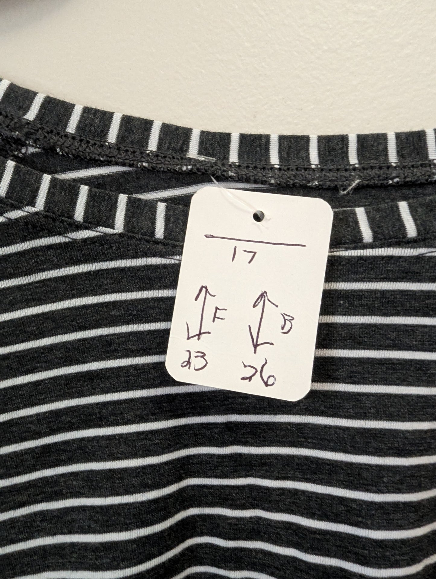 Lululemon, Striped Black and White Women's Top. Sz S
