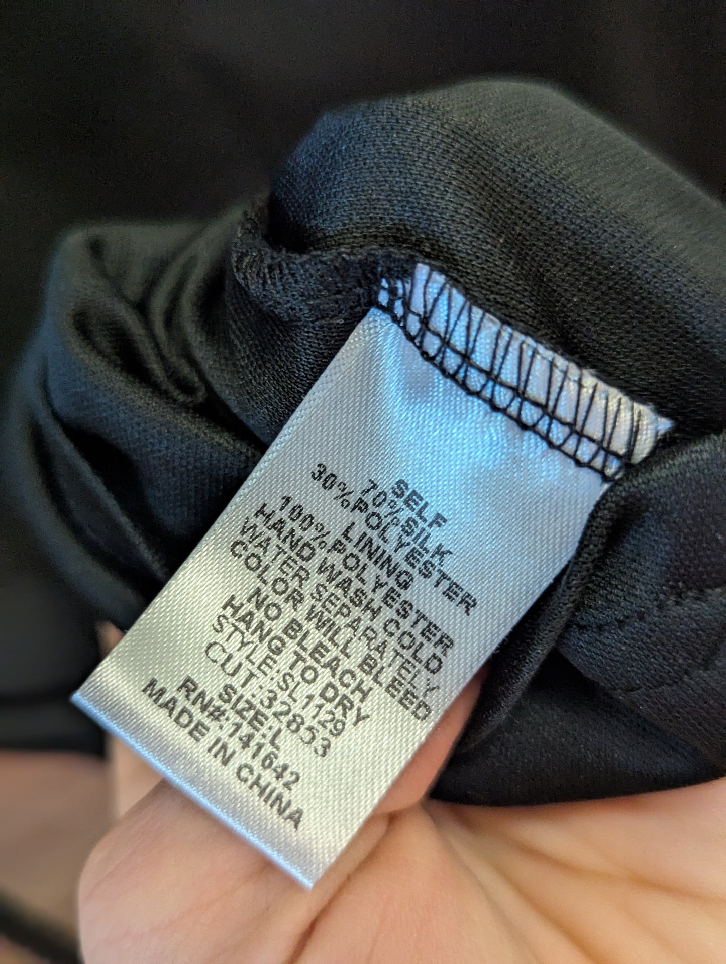 She & Sky Halter Black Dress Sz L #6
