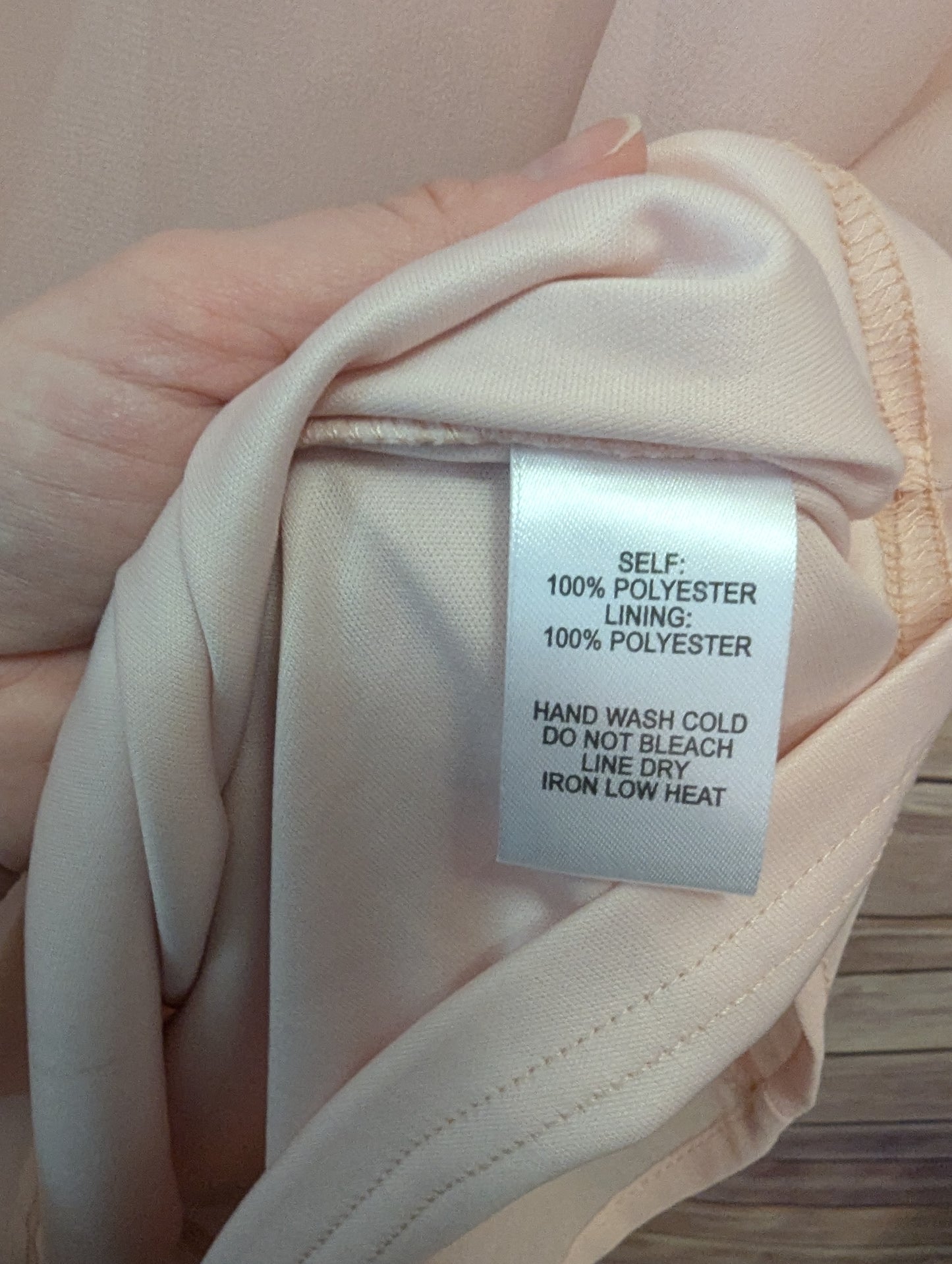 Elegant Peach V-Neck Dress By Lulus Sz M #99