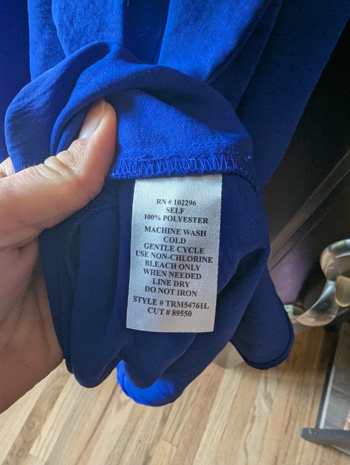 NWT's, Cobalt Blue Wrap Dress By Connected Apparel. Size M. #97