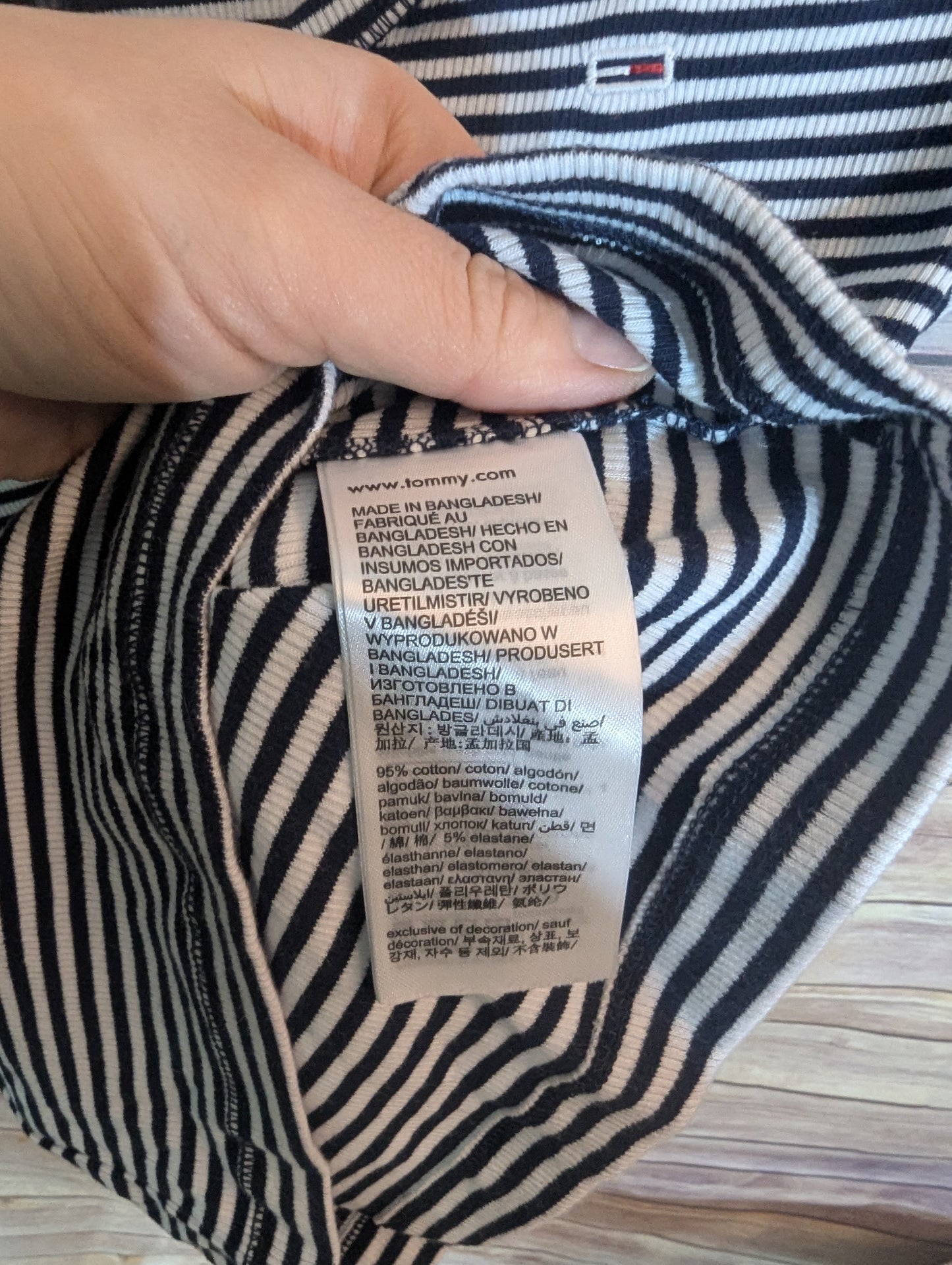 NWTs, Tommy Hilfiger Women's Blue and White Striped Top. Sz XS #97