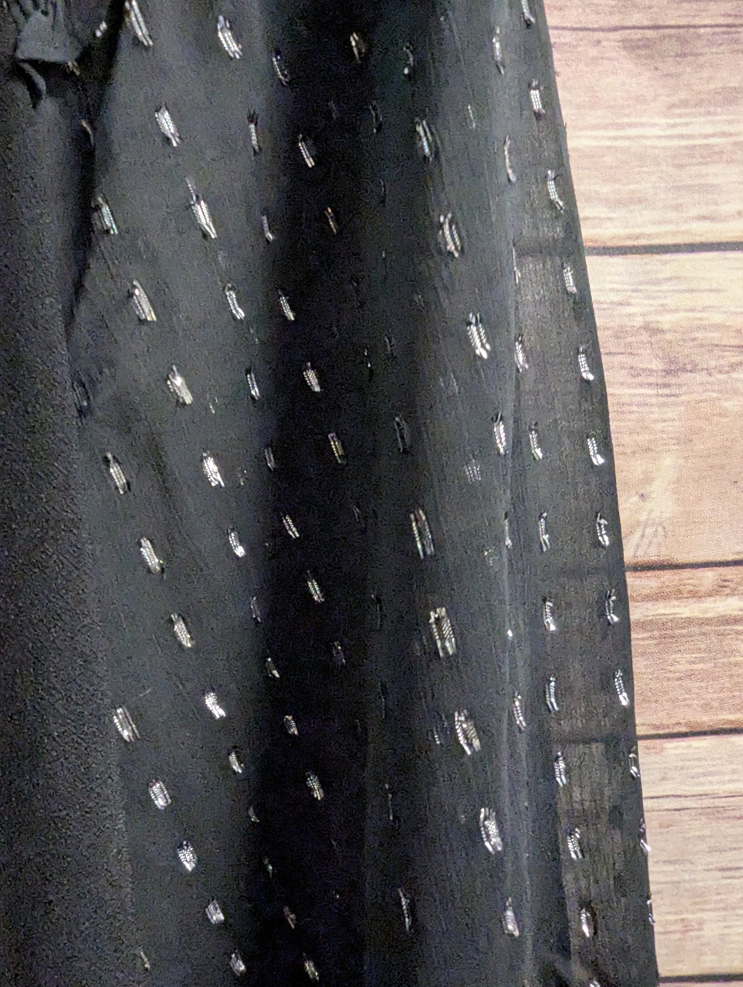 Nwt, Cece black sheer sleeve top. Sz M #97