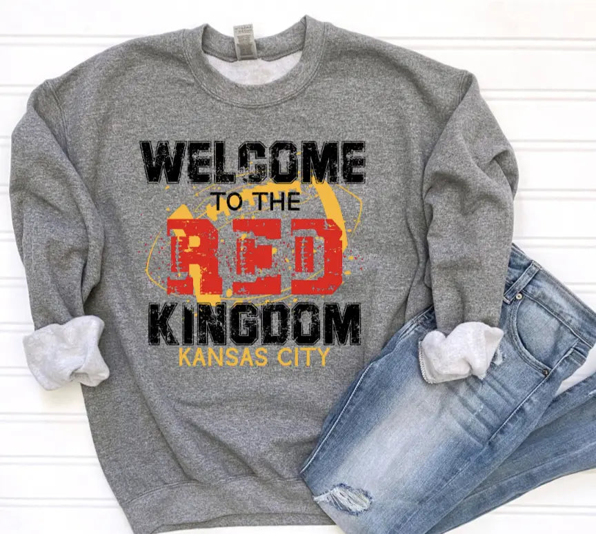 KC sweatshirt red zone - Scarlett's Riverside Boutique
