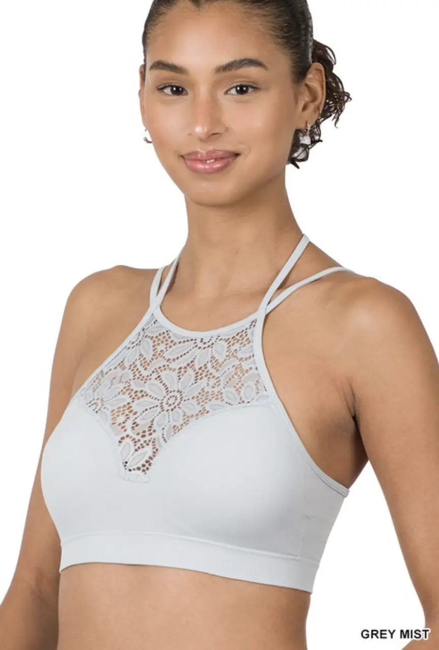 Grey lace bralett - Scarlett's Riverside Boutique