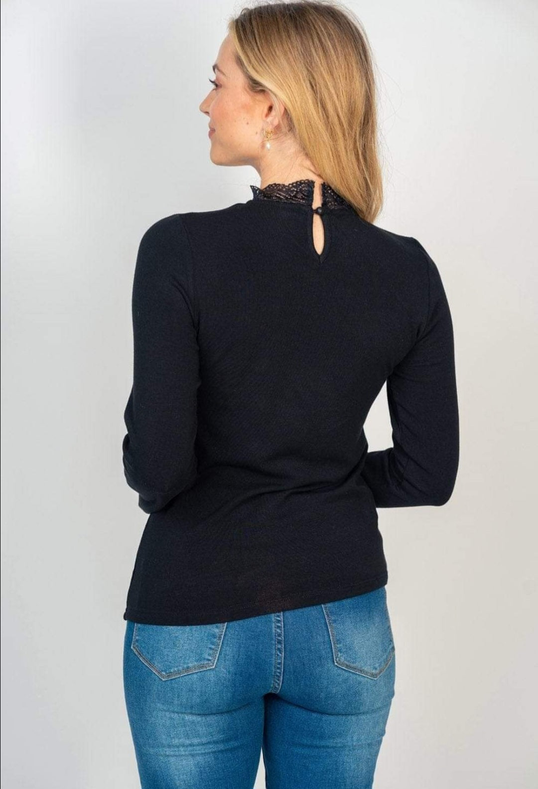 Black Lace Choker Top - Scarlett's Riverside Boutique