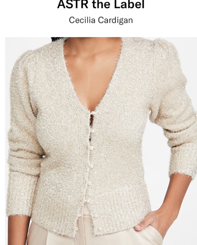 ASTR the label Cecilia cardigan RS 65. Size S - Scarlett's Riverside Boutique
