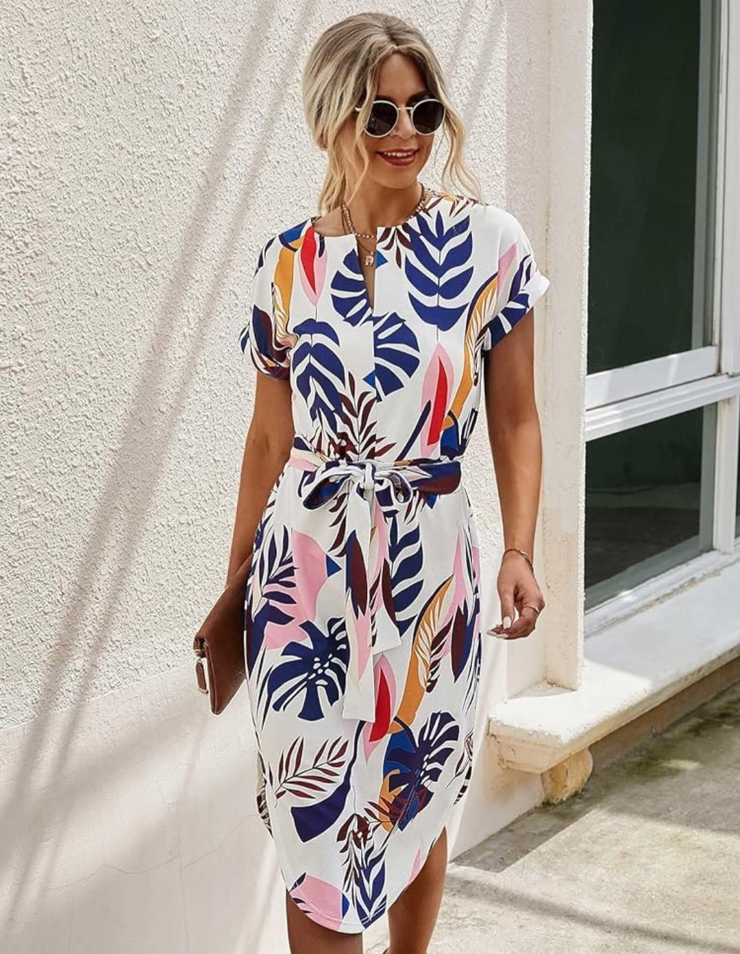 White Floral Dress RS 99 - Scarlett's Riverside Boutique