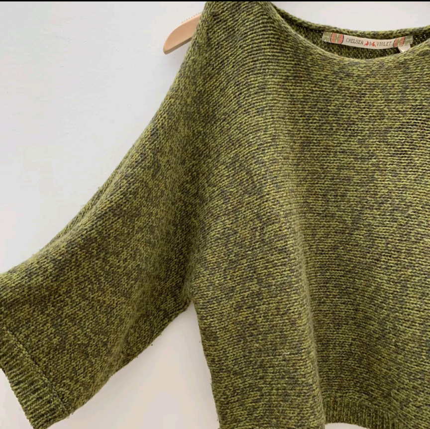 Wool green sweater RS 80 - Scarlett's Riverside Boutique