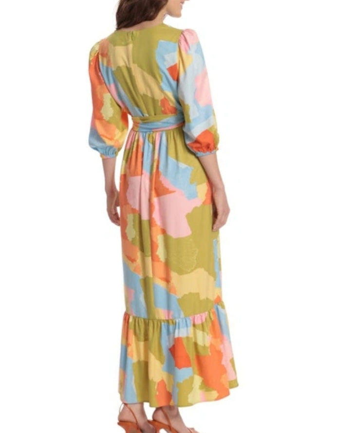 Donna Morgan. Multi Colored Dress. Size 8. RS 29. - Scarlett's Riverside Boutique