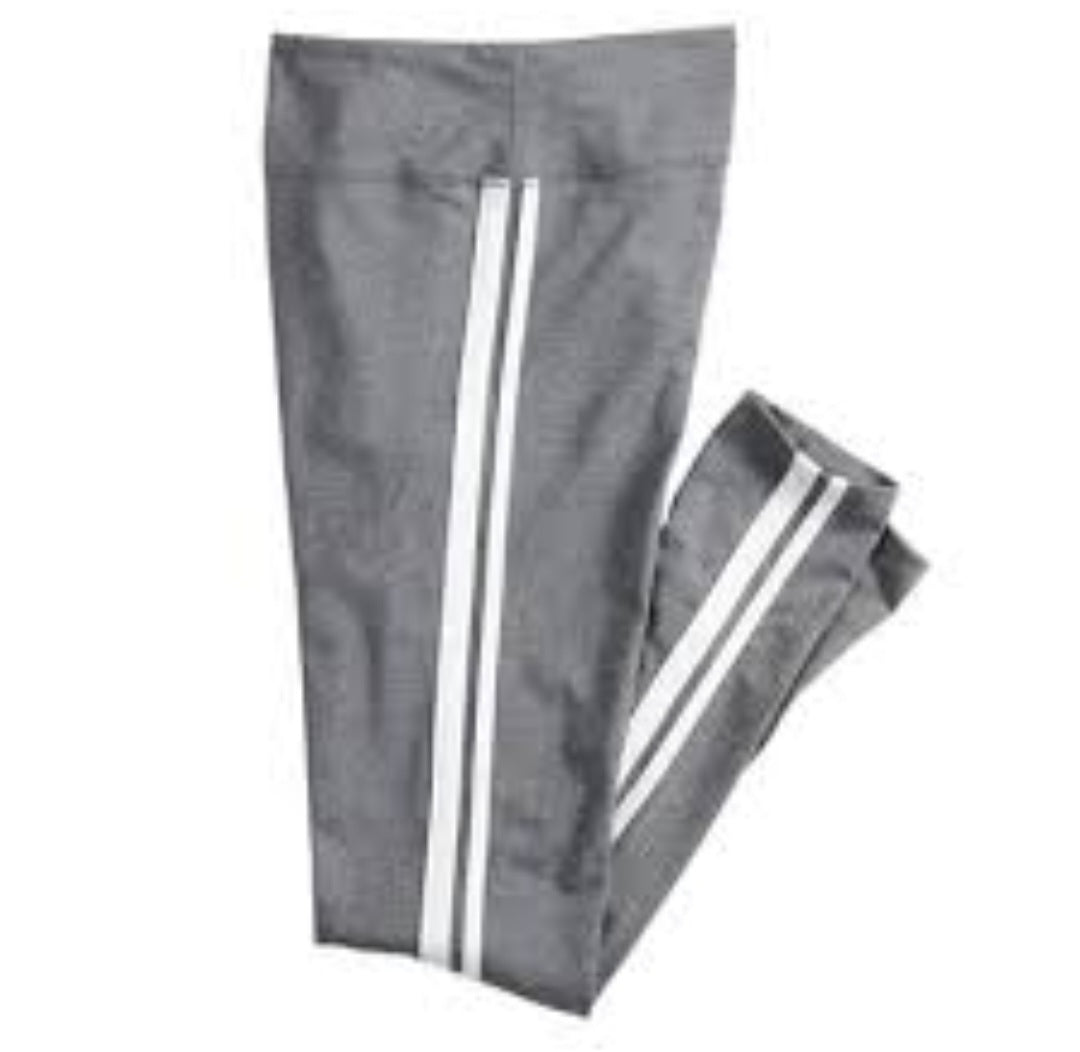 SO Gray Leggings with Stripes XS RS 72 - Scarlett's Riverside Boutique