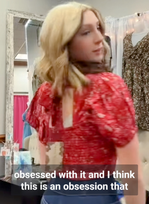 Floral crop top size S