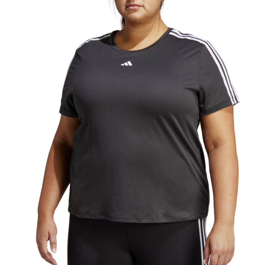 NWTs, 2xl, Adidas Women Aeroready Train Essentials 3-Stripes T-Shirt Black. 97