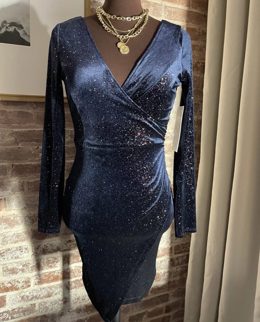 Honey and Rosie navy formal dress. Size S.