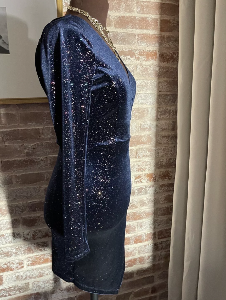 Honey and Rosie navy formal dress. Size S.