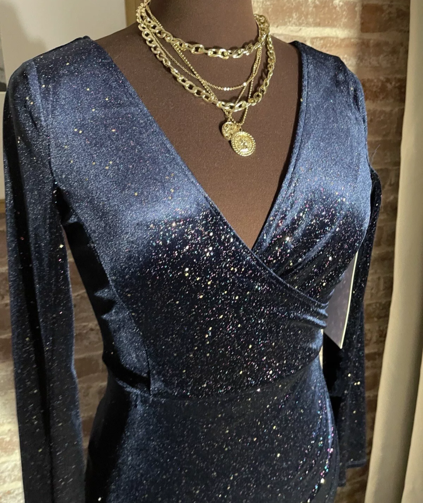 Honey and Rosie navy formal dress. Size S.
