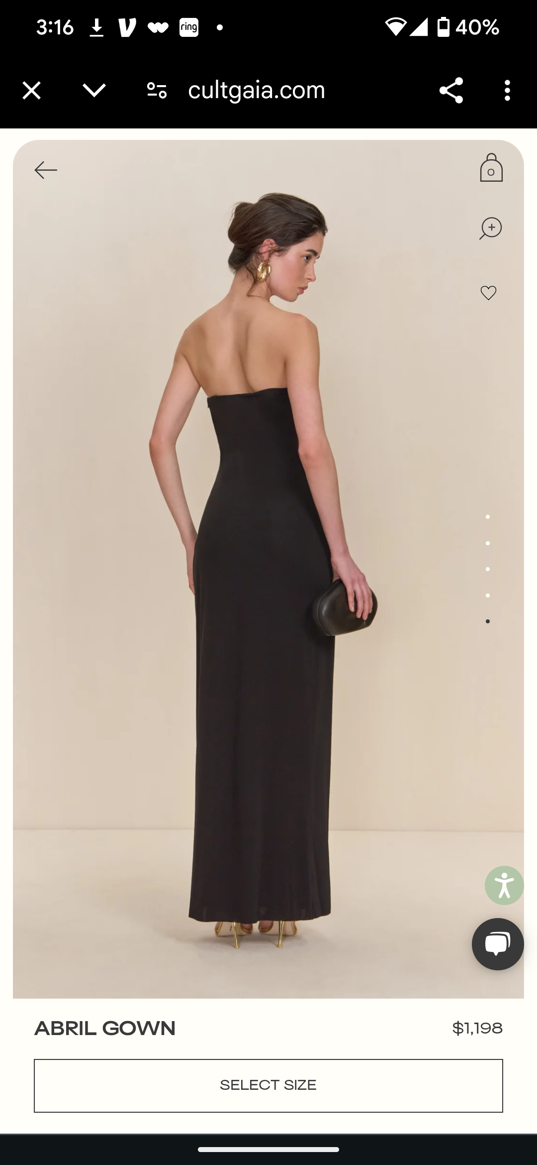 NWTs, Abril Black and Gold Strapless Dress From Bloomingdales Sz 4. #97