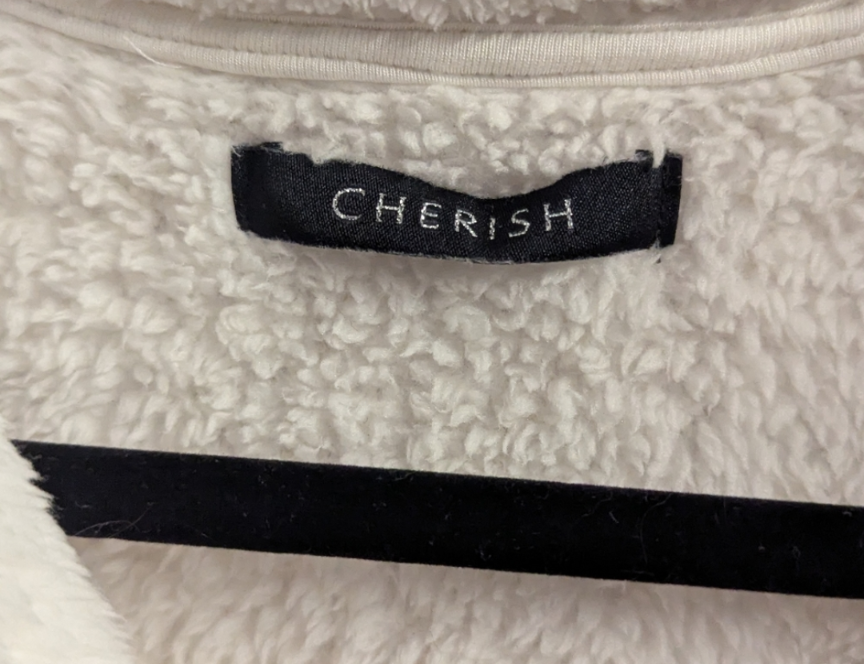 NWT Cream Sherpa Quarter-Zip Pullover – Size Large | Cozy Fleece Sweatshirt