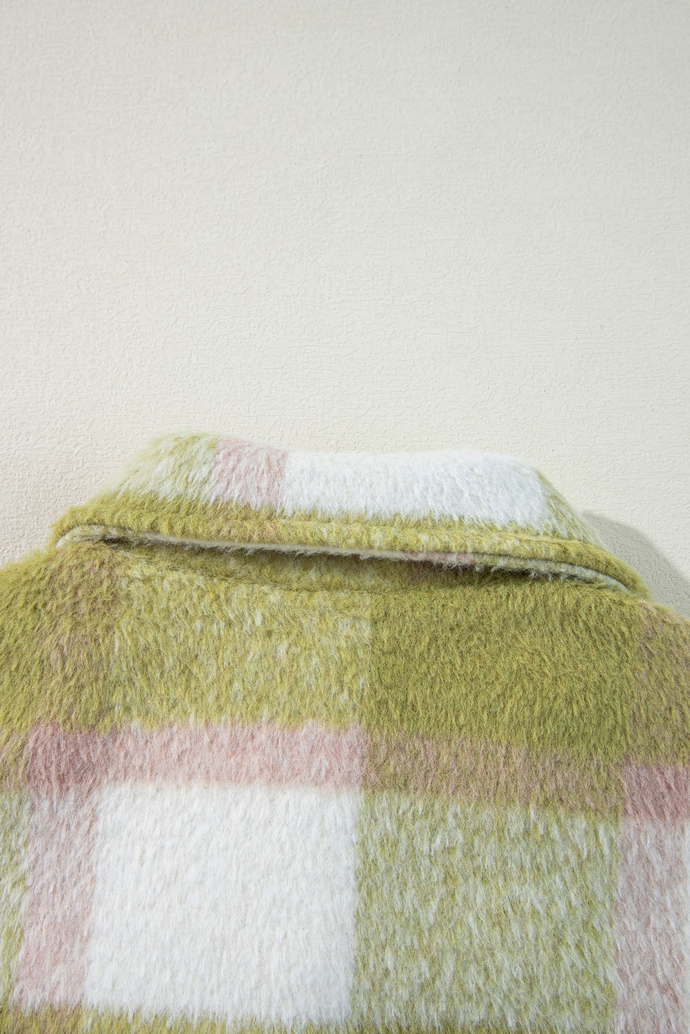 Sage Green Plaid Print Buttoned Flap Pockets Baggy Shacket - Scarlett's Riverside Boutique