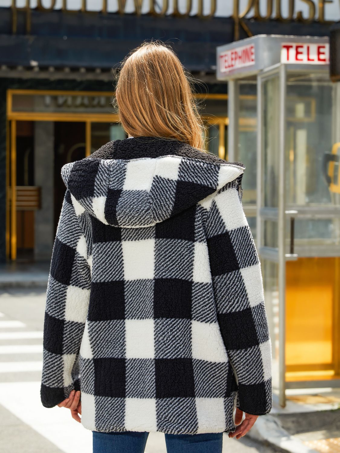 Two-Side Wear Hooded Coat - Scarlett's Riverside Boutique