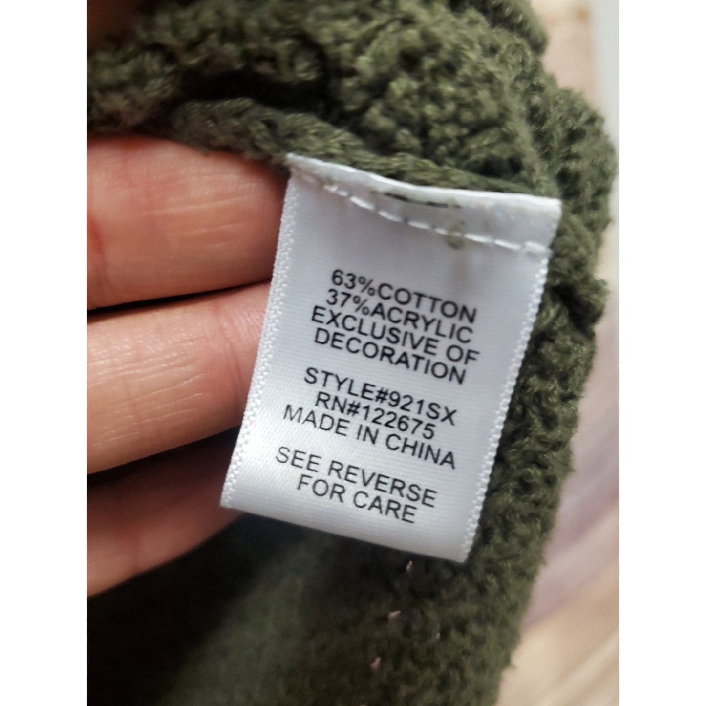 Lety Me Olive Green Knit Sweater Women’s Large Elbow Patch Long Sleeve Textured