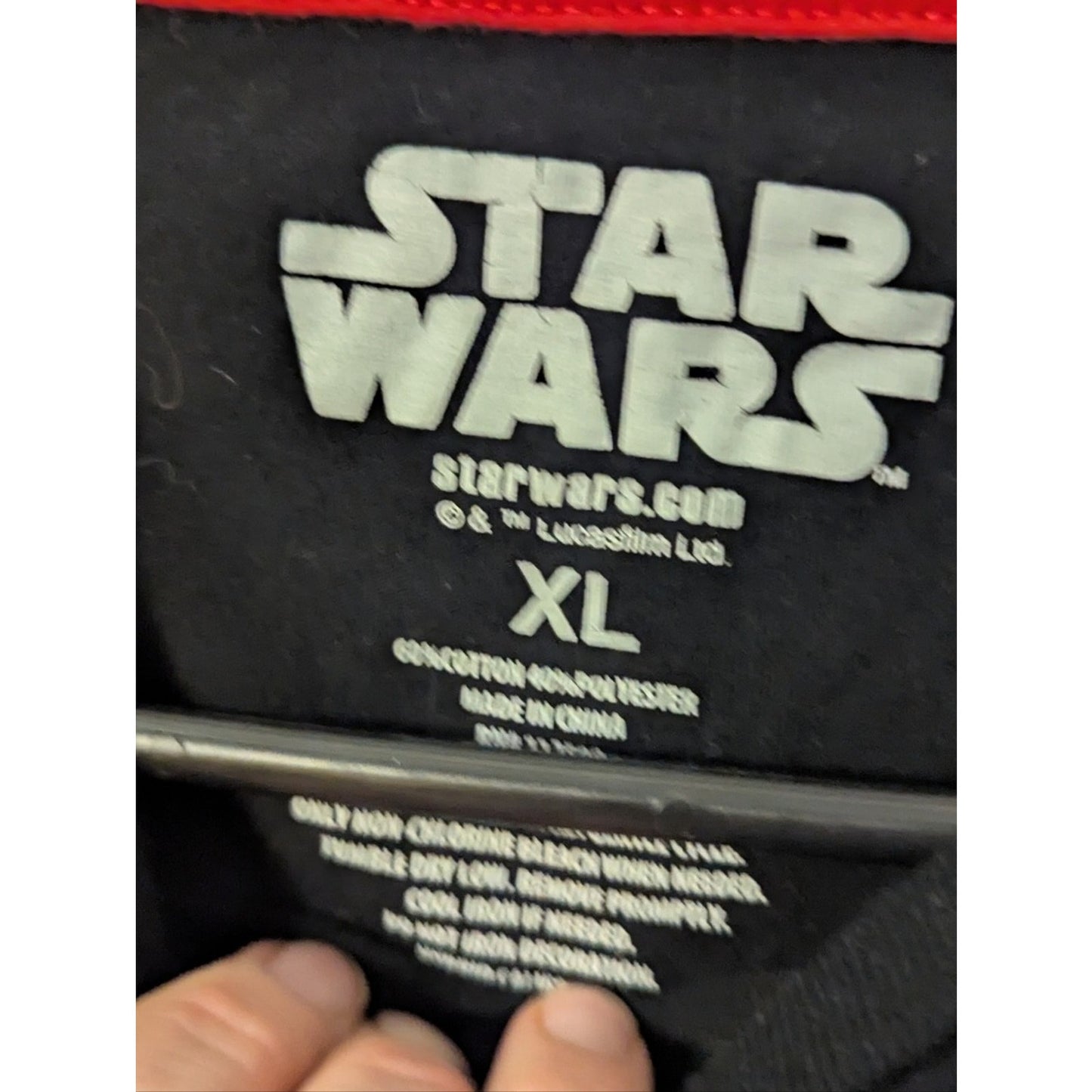 Official Star Wars Kylo Ren Long Sleeve Graphic Tee Black First Order Saber XL