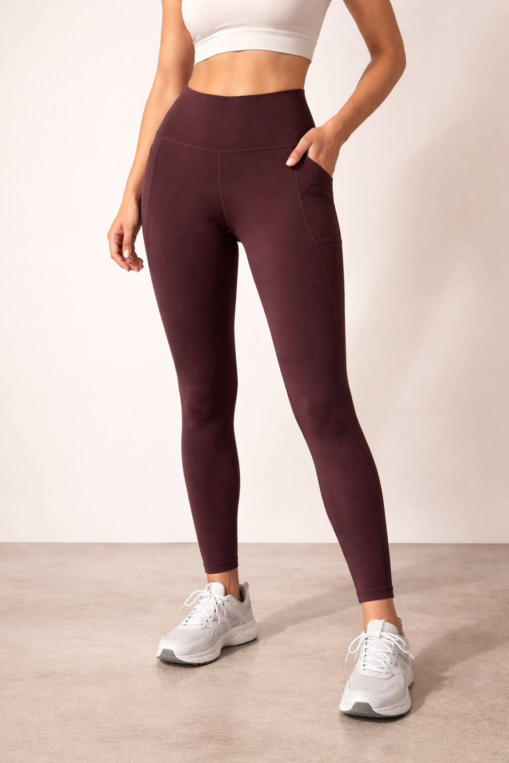 Old Navy Elevate Plum High Rise Leggings Size Large Activewear Workout Pants #C5
