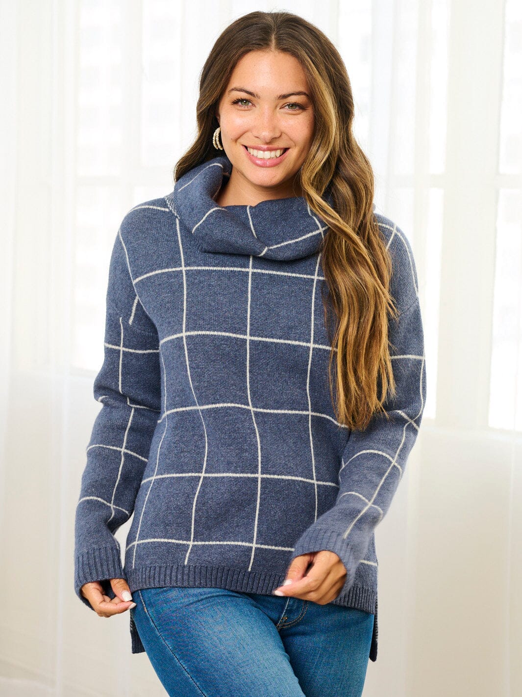 Striped turtle neck sweater - Scarlett's Riverside Boutique
