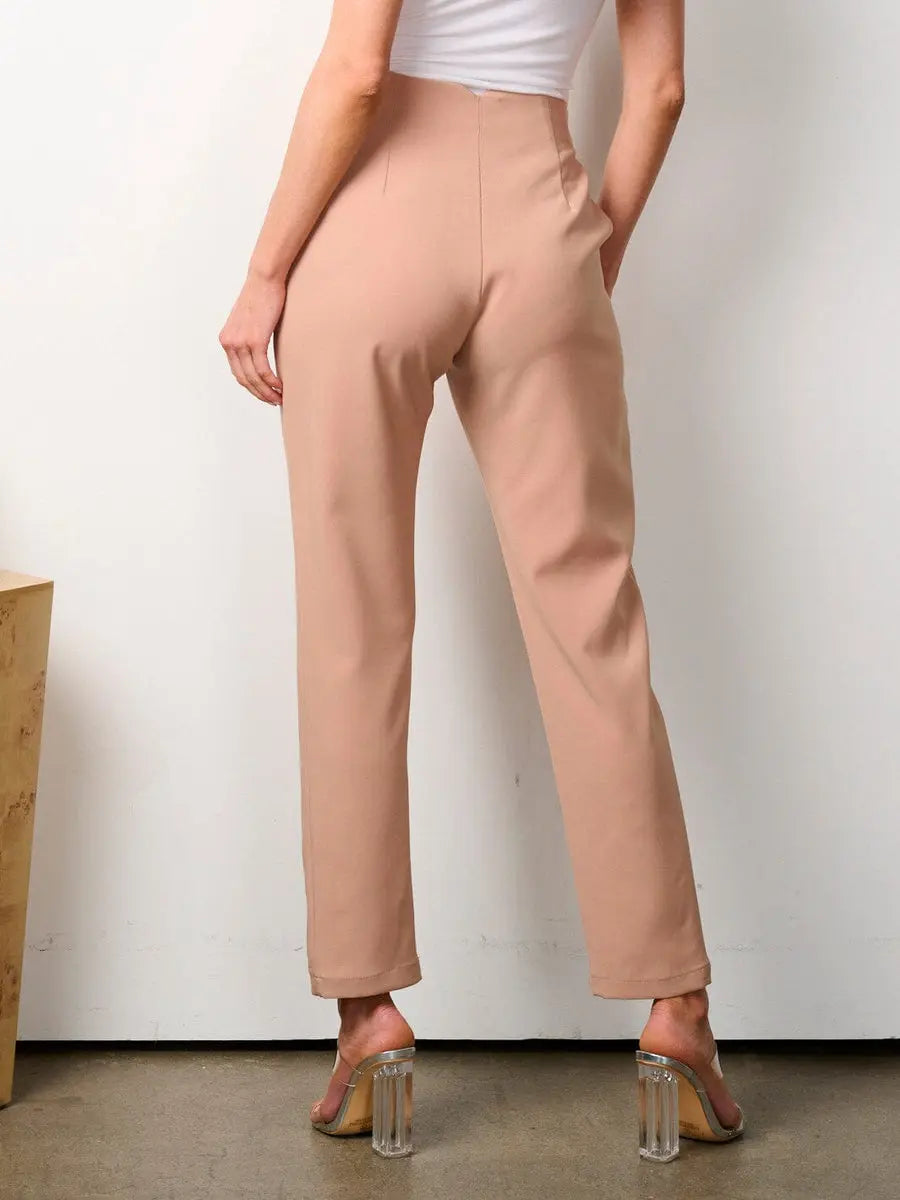 Button closure wide leg pants - Scarlett's Riverside Boutique