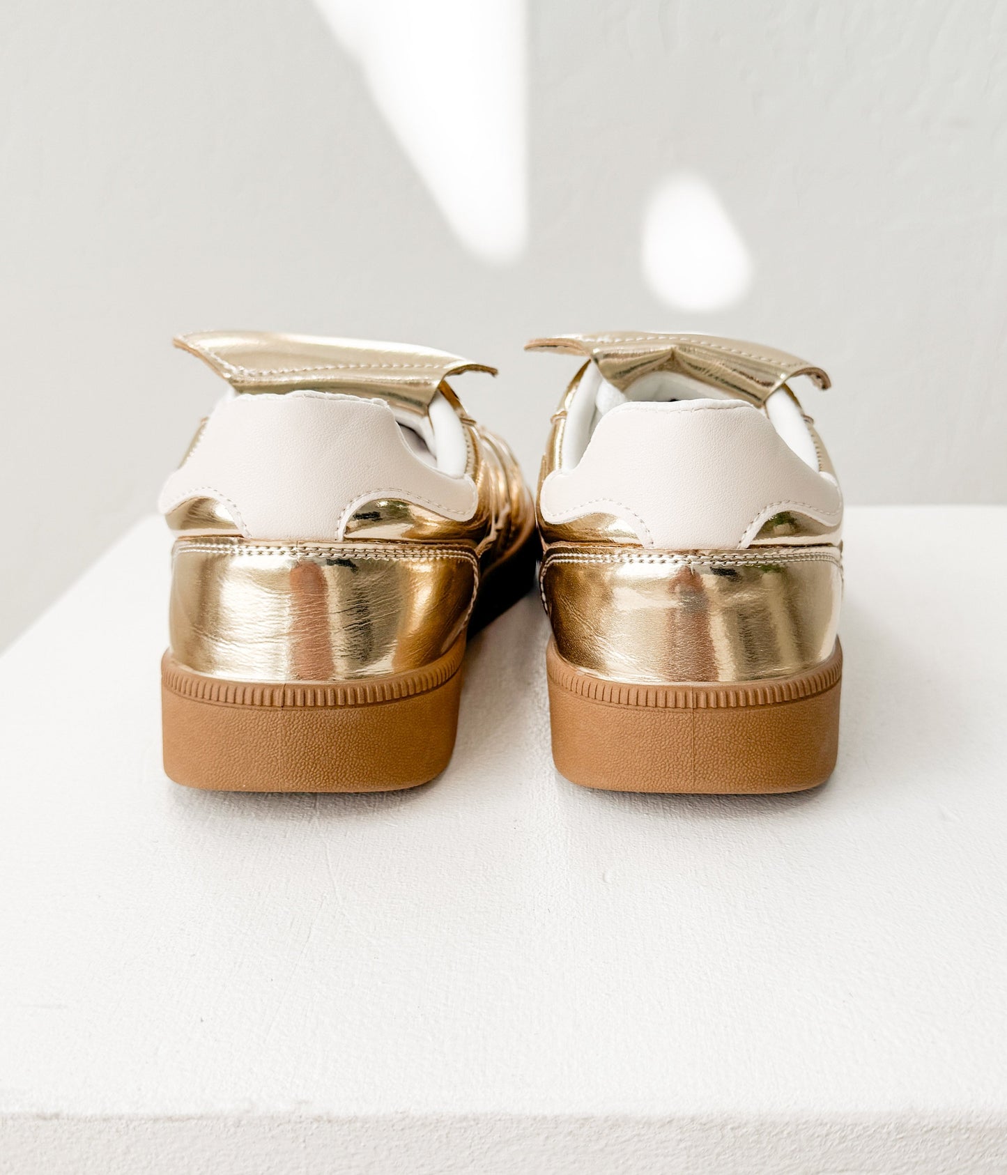 Milan gold Metallic Sneakers