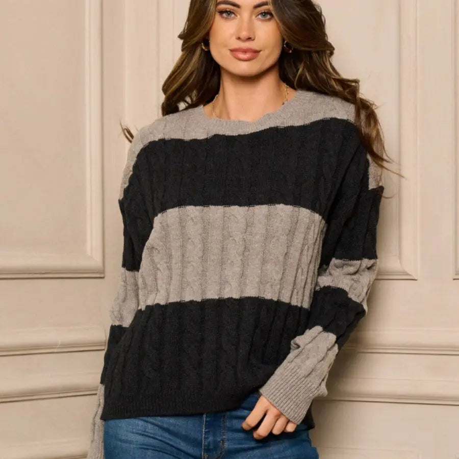 Color Block Sweater - Scarlett's Riverside Boutique