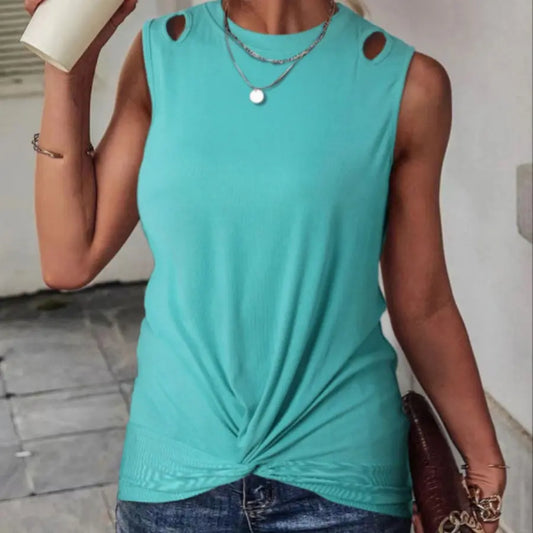 Green Twist Tank - Scarlett's Riverside Boutique