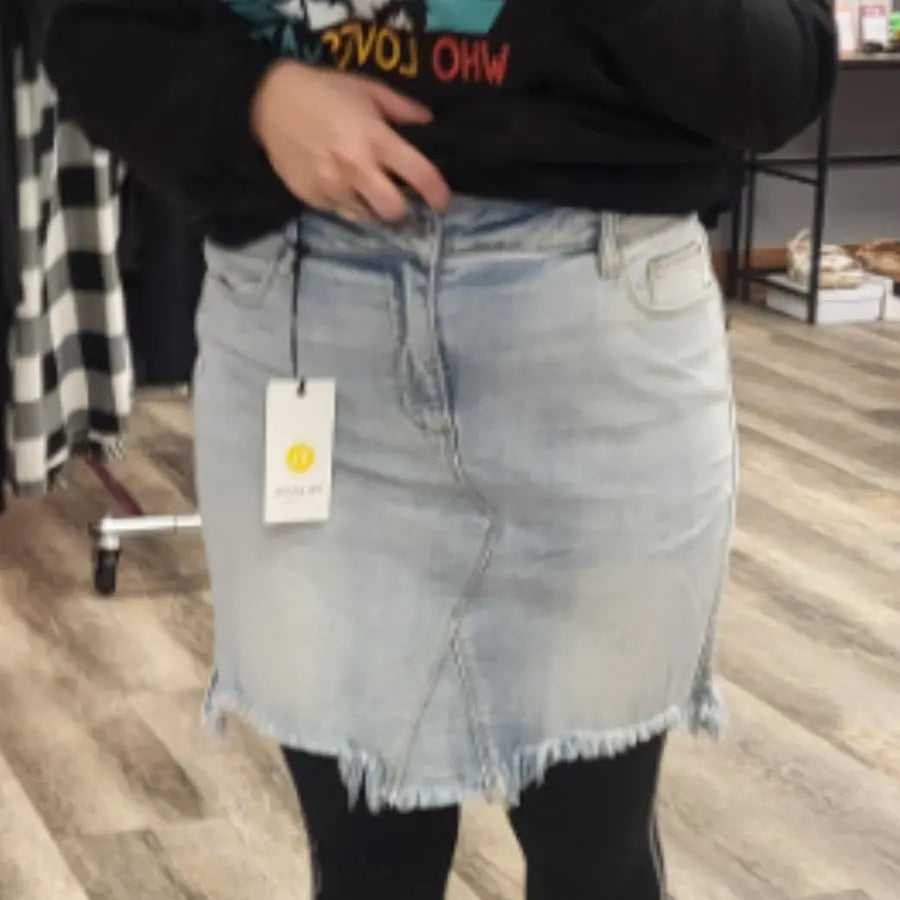 Plus Size Jean Skirt
