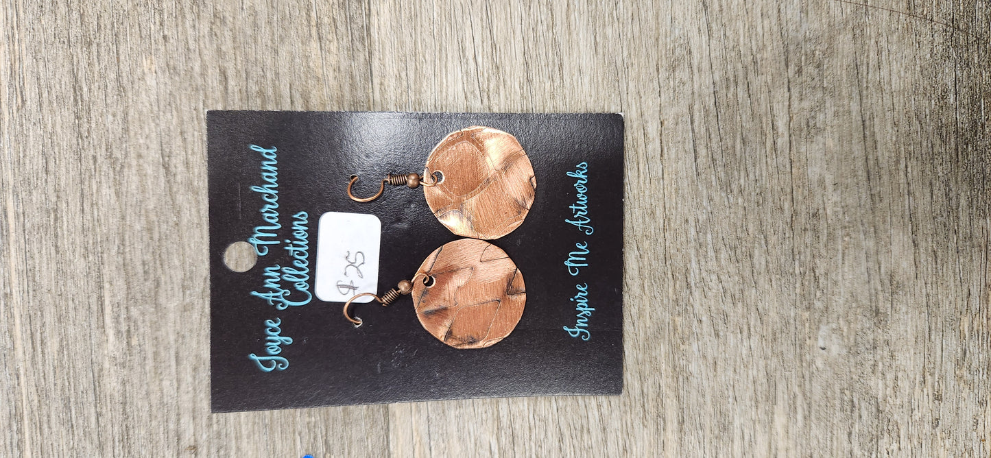 IMA #27 ROUND FFB Copper Earrings - Scarlett's Riverside Boutique