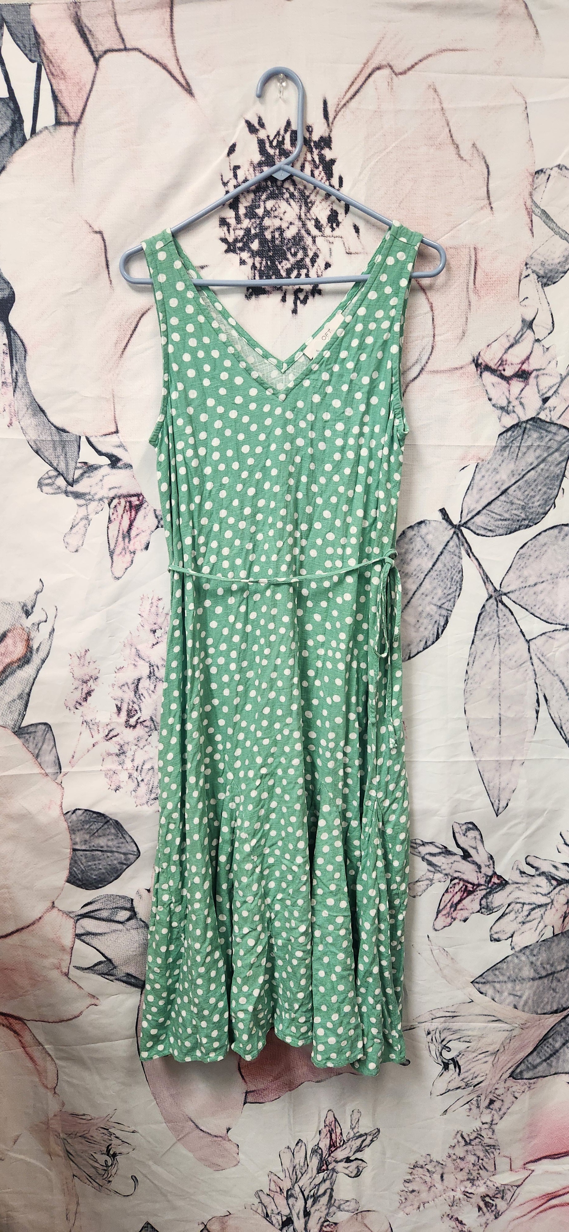 Green Polka Dot Loft Dress RS 29 - Scarlett's Riverside Boutique