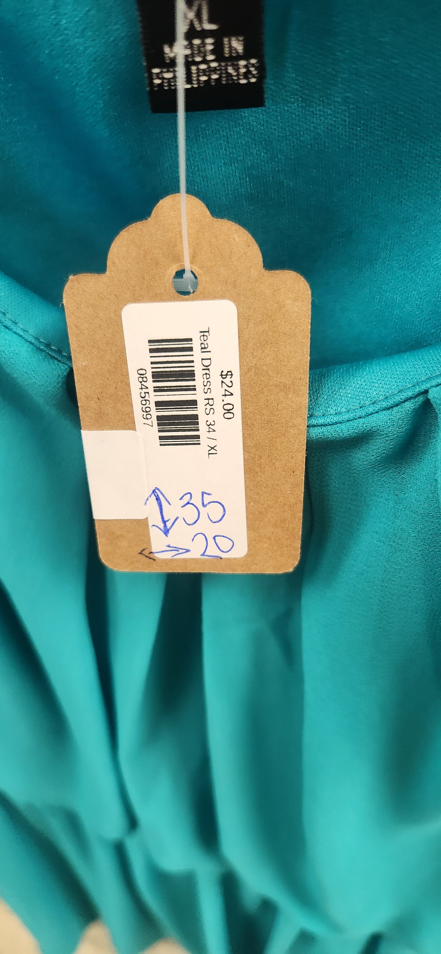 Teal Dress RS 34 - Scarlett's Riverside Boutique