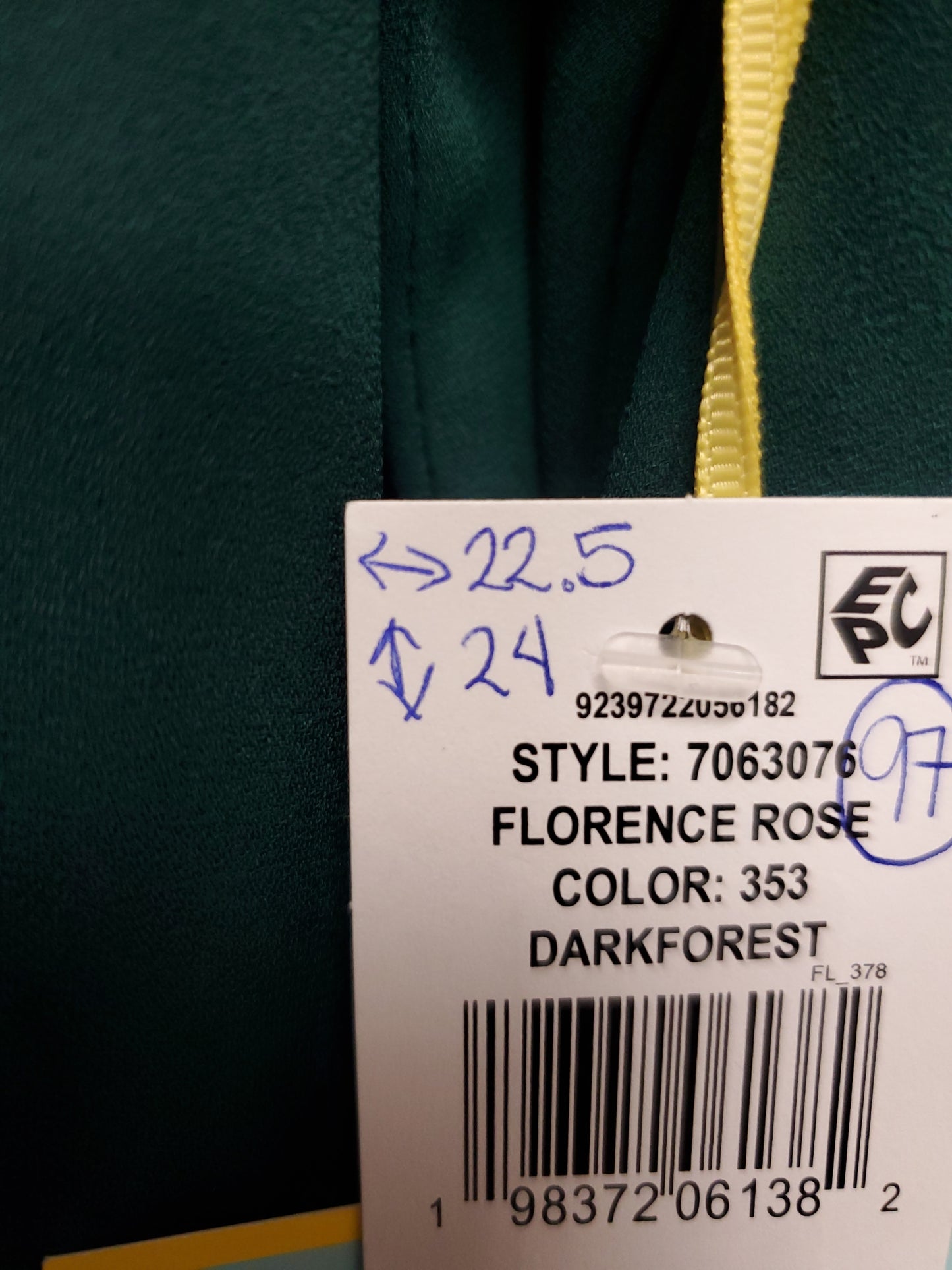 CeCe Emerald Green Long Sleeve Blouse. Size L. NWT. #97